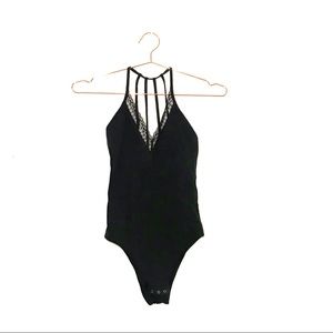 Abercrombie Black Strappy Bodysuit - NWOT